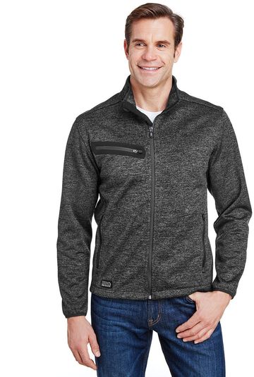 Dri Duck Atlas Bonded Melange Sweater Fleece Jacket