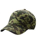 Big Accessories Structured 6-Panel Mid Profile Camo Cap