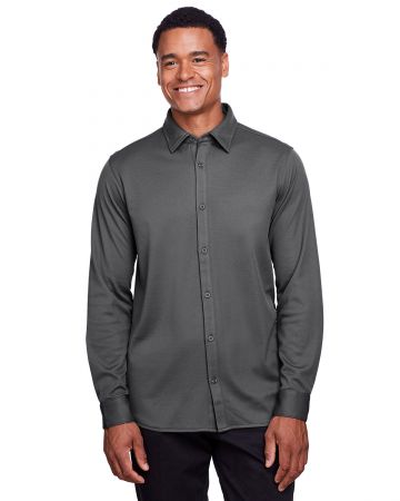 Devon & Jones Men's CrownLux Performance™ Plaited Button-Down Shirt