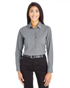 Devon & Jones CrownLux Performance™ Ladies' Tonal Mini Check Shirt