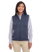 Devon & Jones Ladies' Newbury MelangeFleece Vest