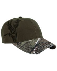 Dri Duck Brushed Cotton Twill Buck 3D Cap