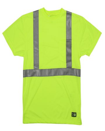 Berne Men's Tall Hi-Vis Class 2 Performance Short Sleeve T-Shirt