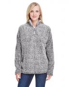 J America Ladies' Epic Sherpa 1/4 Zip