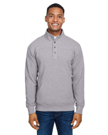 J America Ripple Fleece Snap Pullover