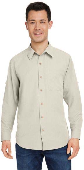 Marmot Men's Aerobora Long-Sleeve 79% Polyester, 21% Nylon Woven Button Up Dress Shirt