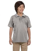 Harriton Youth 6-ounce. Ringspun Cotton Pique Short-Sleeve Polo