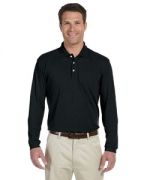 Harriton Men's 5.6-ounce. Easy Blend Long-Sleeve Polo