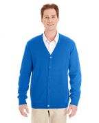 Harriton Men's Pilbloc™ V-Neck Button Cardigan Sweater