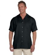 Harriton Men's Bahama Cord Camp Shirt