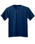 A4 Adult Tek 2-Button Henley Jersey