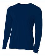 A4 Youth Long Sleeve Cooling Performance Crew Shirt