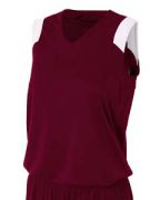 A4 Ladies' Moisture Management V Neck Muscle Shirt