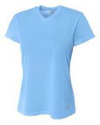 A4 Ladies' Birds-Eye Mesh V-Neck T-Shirt