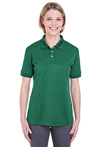 UltraClub Ladies' Platinum Performance Pique Polo with TempControl Technology