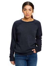 US Blanks Ladies' Raglan Pullover Long Sleeve Crewneck Sweatshirt