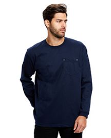 US Blanks Men's Flame Resistant Long Sleeve Pocket T-Shirt