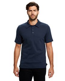 US Blanks Men's Jersey Interlock Polo Sport Shirt