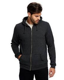 US Blanks Unisex Heavyweight Loop Terry Full-Zip Hooded Sweatshirt