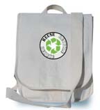 Recycled Cotton Canvas Sport Messenger Bag -- 11.5" x 14" x 3.5"