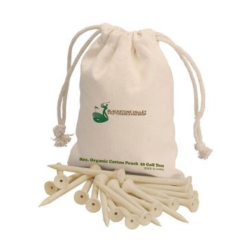 Biodegradable Golf Tees w/ Cotton Sack